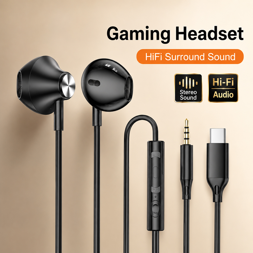 Tablet Pc Accessories - HiFi surround kulaklıklar bas stereo ses