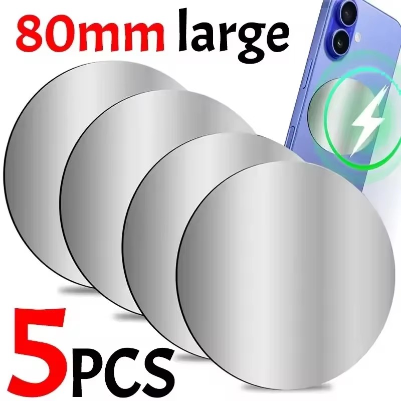 Tablet Phone Accessories - 1-5 adet 8CM manyetik Metal plaka