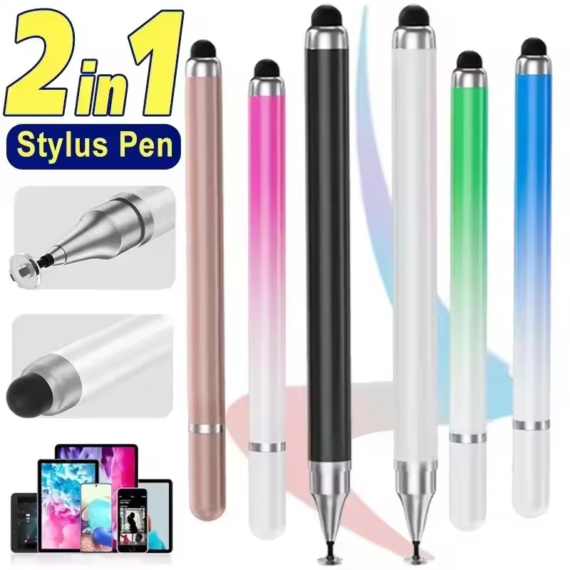 Tablet Pc Accessories - 2'si 1 Arada Evrensel Stylus Kalem