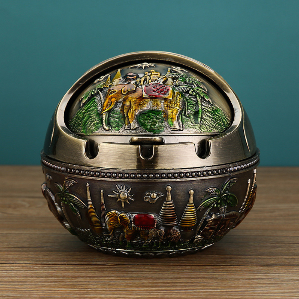 Kapaklı Retro Metal Küllük Dek - Office Table Accessories Unique incelemesi ve fiyatı
