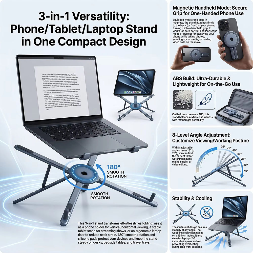Taşınabilir Manyetik Telefon T - Tablet Phone Accessories incelemesi ve fiyatı