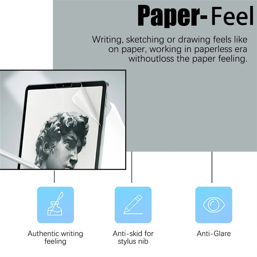 3 adet kağıt hissediyorum ekra - Paper Feel Screen Film incelemesi ve fiyatı